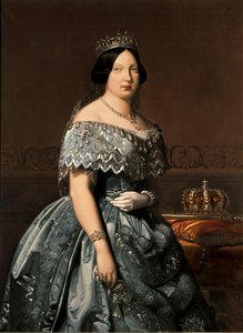 Španělská královna Isabella II, obraz od Federica Madraza
