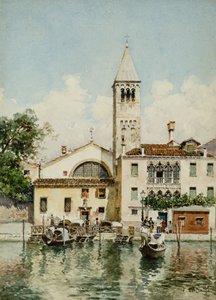 San Samuele, Benátky (akvarel)
