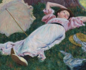 Impresionismus: Ležící žena par Zandomeneghi, Federico (1841-1917), c. 1890. Olej na plátně, 50x60. Soukromá sbírka