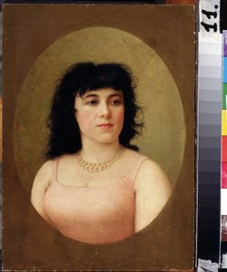 ""Portrét italské baleríny Virginie Zucchi (1849-1930)"" Obraz Feodora Andrejeviče Bronnikova (1827-1902) 1889 Tuganovovo muzeum umění Severní Osetie, Vladikavkaz od Fedor Andreevich Bronnikov