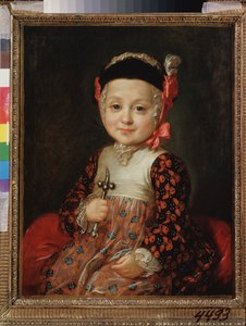 Portrét Alexeje Grigorieviče Bobrinského (1762-1813) jako dítěte. (nemanželské dítě Kateřiny II