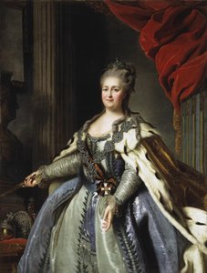 Portrét císařovny Kateřiny II 1729-1796, 80. léta 18. století