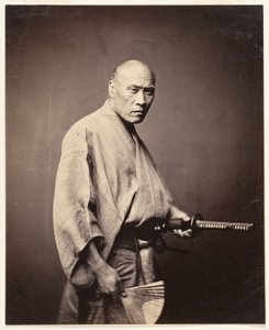 Samurai, Yokohama (1864-65) (albumin Silver Print) od Felice (1825 c.1908) Beato