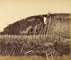 Úhel, pod kterým vstoupili Francouzi, 21. srpna 1860 od Felice Beato