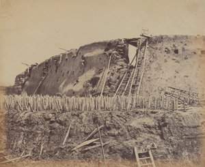 Úhel severní pevnosti Taku, do které Francouzi vstoupili, 21. srpna 1860, 1860. od Felice Beato