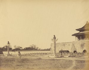 Vstup do Zimního paláce, Pekin, říjen 1860 od Felice Beato