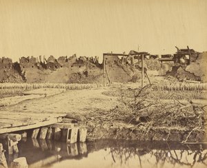 Exteriér severní pevnosti s anglickým vchodem 21. srpna 1860 od Felice Beato