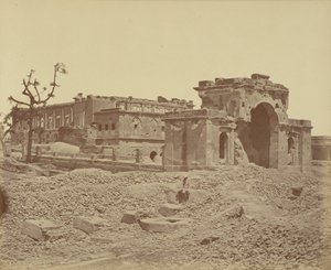 Brána a hodovní síň, Lucknow od Felice Beato