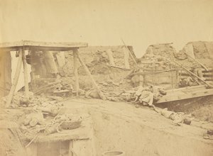 Interiér britského vstupu, North Fort 21. srpna 1860 od Felice Beato