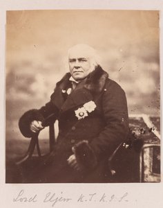 James Bruce osmý hrabě z Elginu, 1860 od Felice Beato