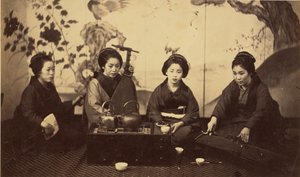 [Japonská hudební párty] od Felice Beato
