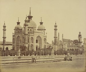 Mešita v Hussainabad Imambara od Felice Beato
