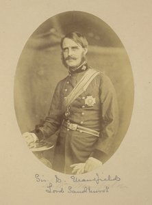 Portrét sira generálmajora Williama Rose Mansfielda, 1. barona Sandhursta od Felice Beato