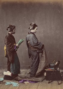 Nasazování na Obi nebo Girdle, 1868. od Felice Beato