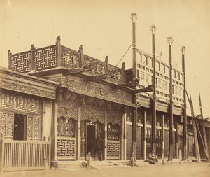Ulice a obchody v tatarském městě Pekin, 29. října 1860 od Felice Beato