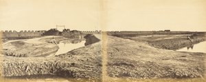Pevnost Tangkoo po jeho dobytí, ukazující francouzský a anglický vchod, 10. srpna 1860, 1860. od Felice Beato