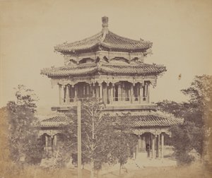 Velký císařský palác Yuen Min Yuen, Pekin, Před spálením, 18. října 1860 od Felice Beato
