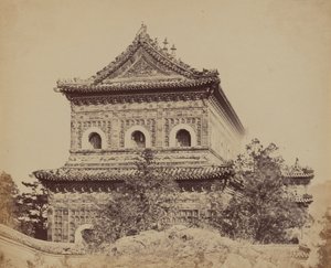 Velký císařský porcelánový palác Yuen Min Yuen, Pekin, 18. října 1860 od Felice Beato