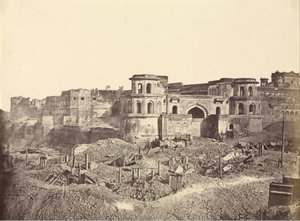 Mucha Bawn nebo stará citadela v Lucknow od Felice Beato