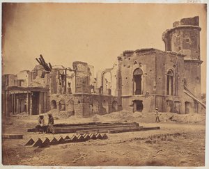 Přední část sídla, Lucknow, 1858
