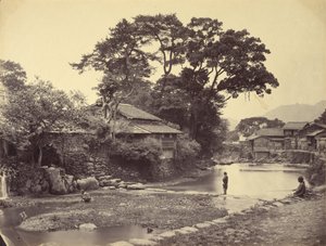 Pohled v rodném městě, Nagasaki od Felice Beato