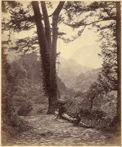 Pohled na průsmyk Hakone od Felice Beato