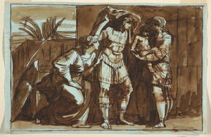 Kresba, Hektorovo loučení s Andromache, b.d. od Felice Giani