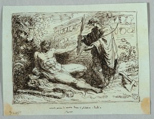 Hercules přidává k Philoctetes luk a šíp od Felice Giani