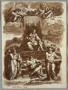 Madonna na trůnu od Felice Giani