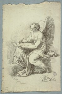 Mnemosyne, matka múz od Felice Giani