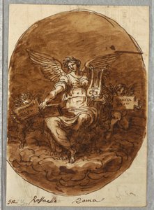 Personifikace poezie podle Raphaela od Felice Giani