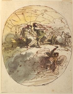 Phaeton nabízí Apollo Farewell od Felice Giani