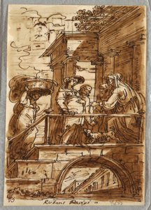 Studie o vizitaci podle Petra Paula Rubense od Felice Giani
