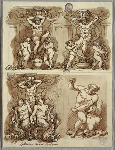 Tři Hermové, Studie po Carracci od Felice Giani