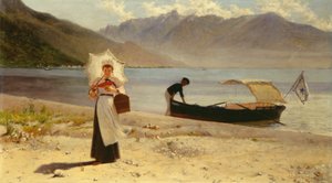 Laskeutuminen järvelle od Felice Zennaro