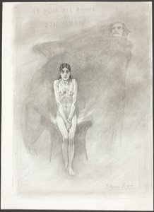 Největší láska Dona Juana od Félicien Rops