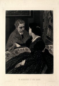 Pán a dáma od Félicien Rops