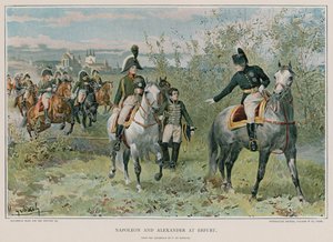Napoleon a Alexander v Erfurtu