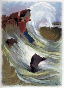 Robinson Crusoe se dokáže přichytit ke skále. od Felicien baron de Myrbach Rheinfeld
