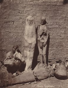 Momies Egyptiennes (Egyptské mumie),c. 1870 (foto) od Félix Bonfils