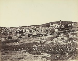Panoramatický výhled na Hebron od Félix Bonfils