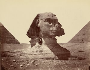 Sfinga a pyramidy od Félix Bonfils