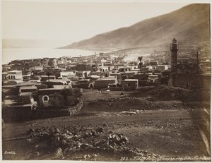 Tiberiáda, Panorama Lae Palestine č. 363 od Félix Bonfils
