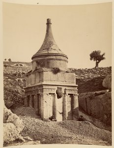 Absalomova hrobka, Palestina od Félix Bonfils