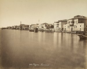 Pohled na město Larnaca na Kypru od Félix Bonfils
