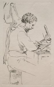 Charles Kean, 1871. od Felix Bracquemond