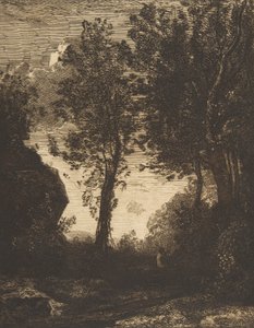 Západ slunce, 1858. od Felix Bracquemond