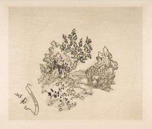Dekorace na talíř: A Stream, 1870. od Felix Bracquemond