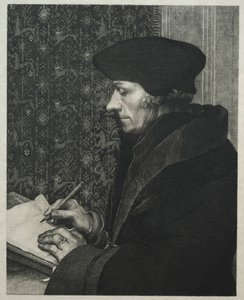 Erasmus, po Holbeinovi, 1863. od Felix Bracquemond