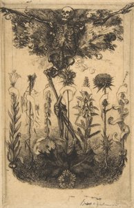 Frontispis pro Květiny zla, 1857. od Felix Bracquemond